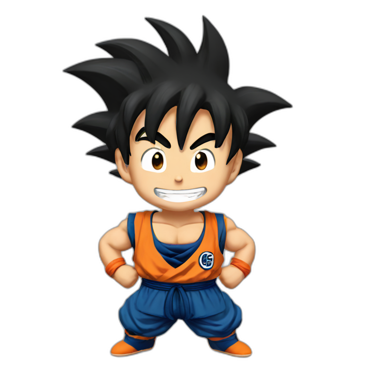 Goku smiling emoji