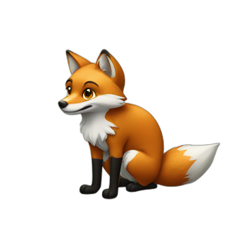 sneaky fox emoji