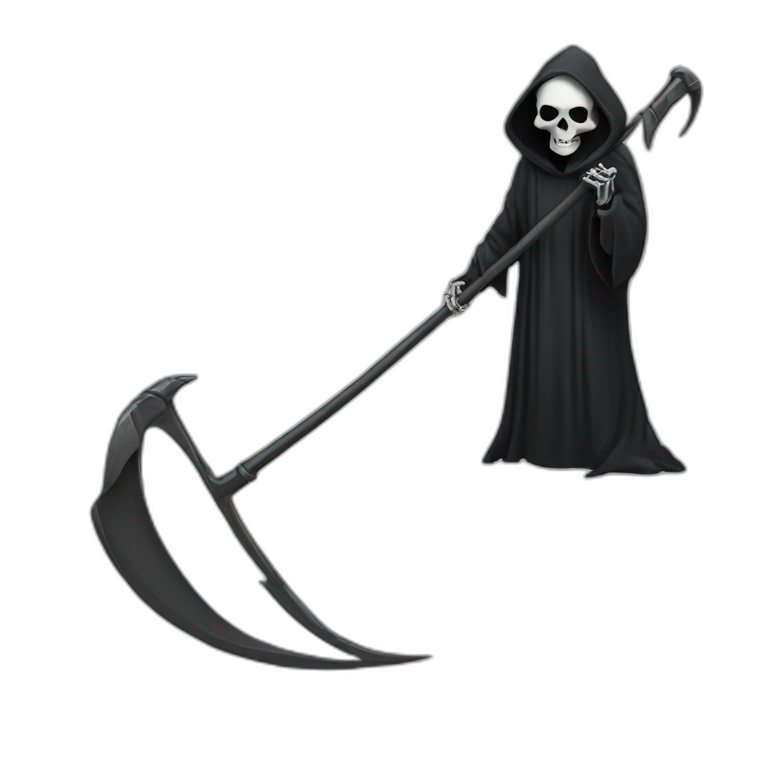 Grim reaper with scythe emoji