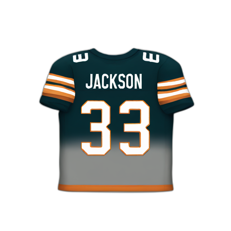 Jersey with Jackson name number 3 emoji