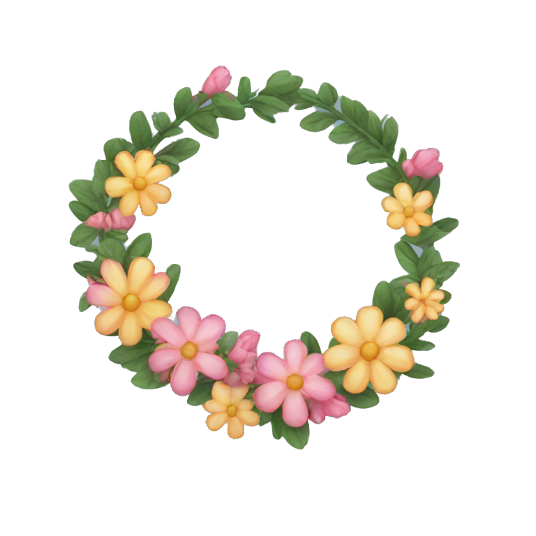 Garland with flowers  emoji