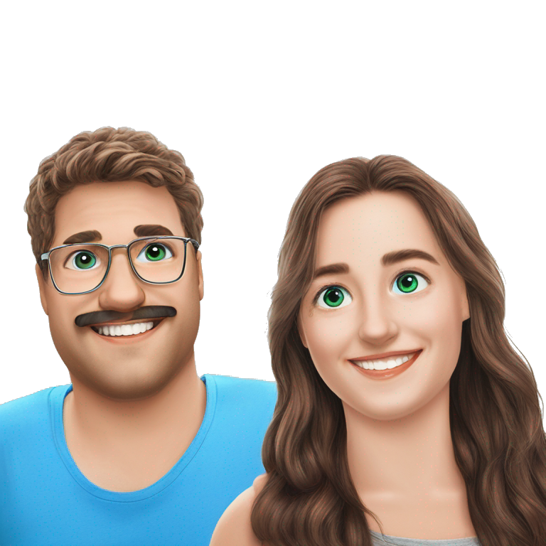 adorable couple smiling together emoji