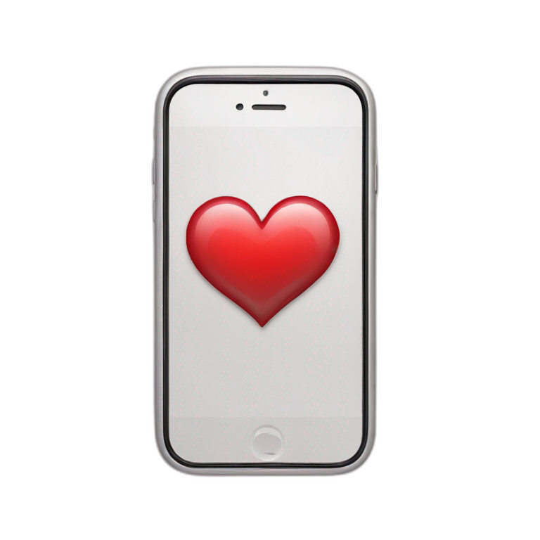 I phone Whit heart broke emoji