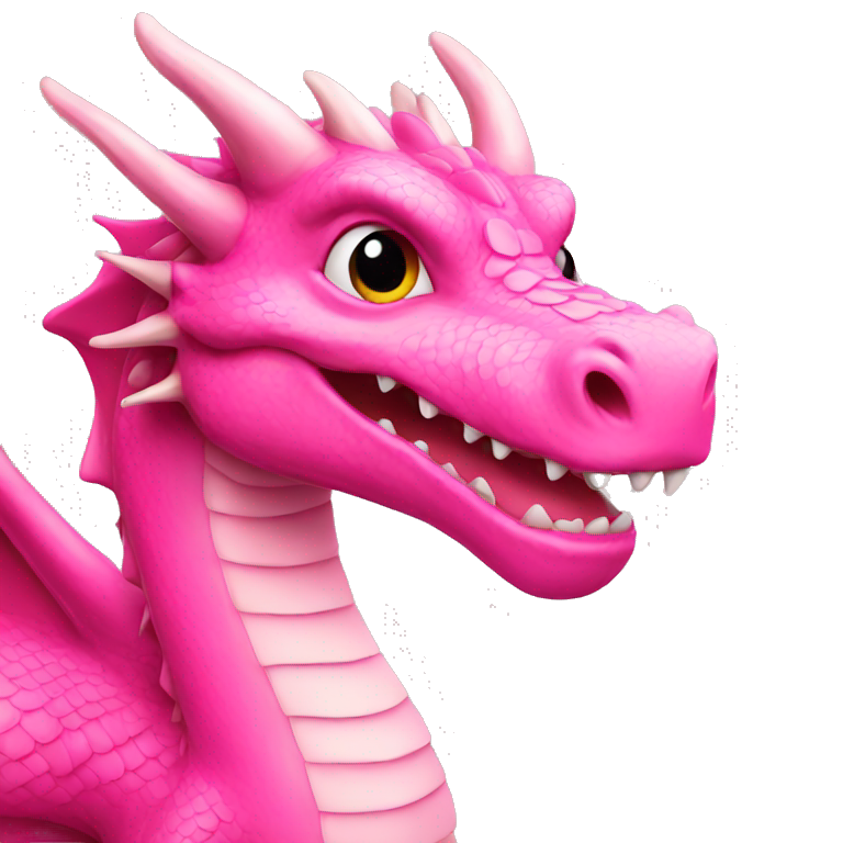 Dragon pink emoji