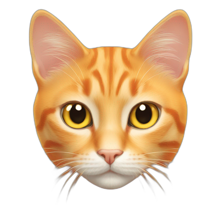 orange cat cat cute yellow eyes emoji