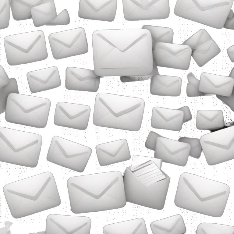 gmail en blanco y negro emoji
