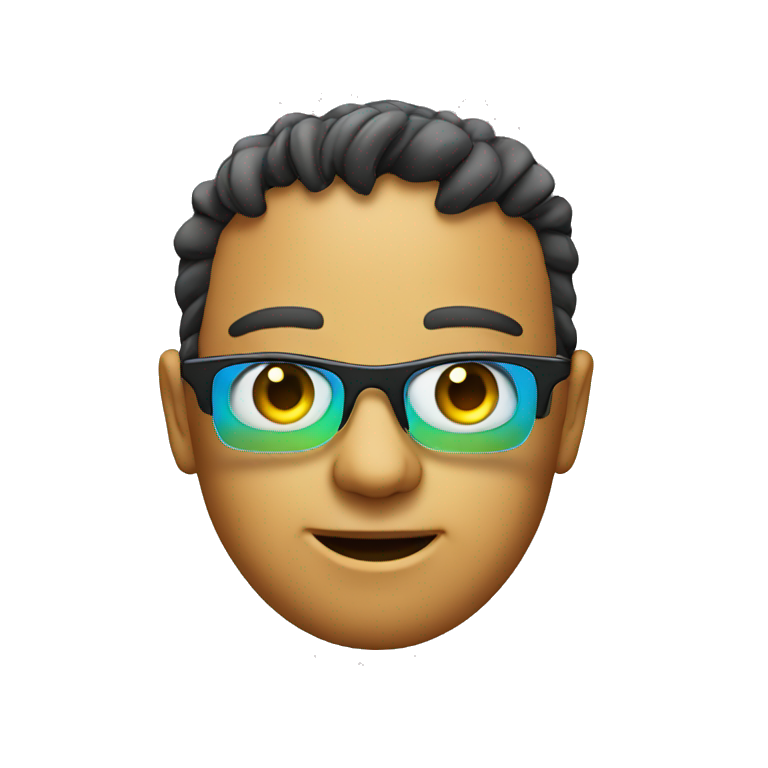 face with 3d glasses emoji