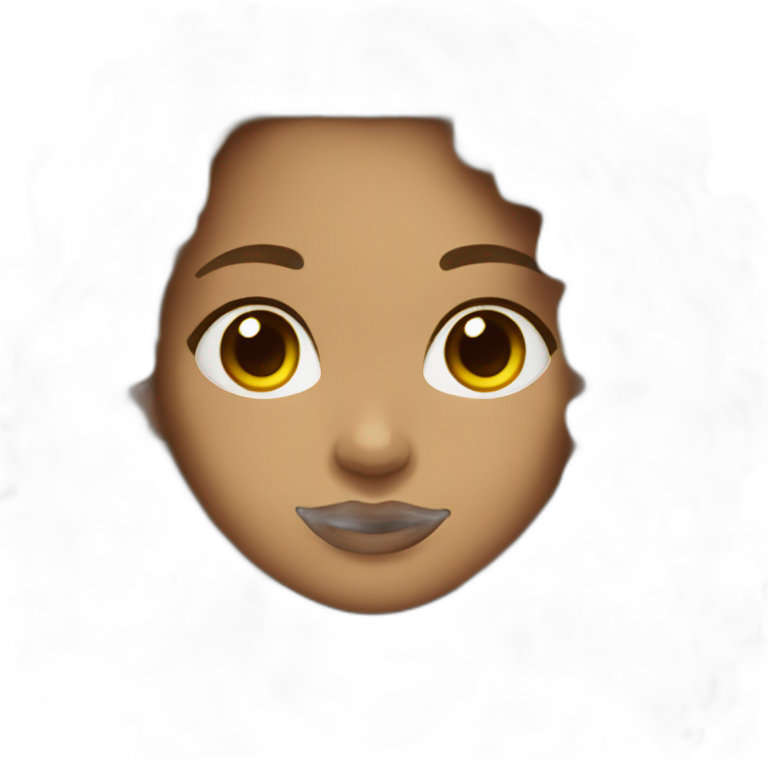 woman light skin long dark curly hair emoji