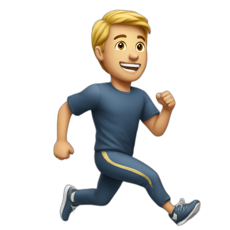 guy running emoji