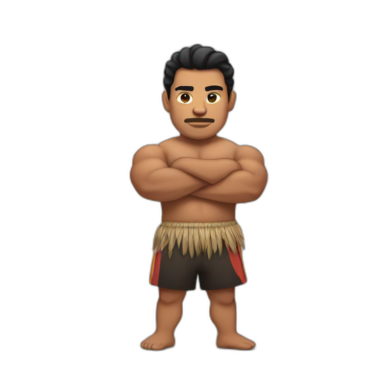 Pacific Islander Strongman emoji