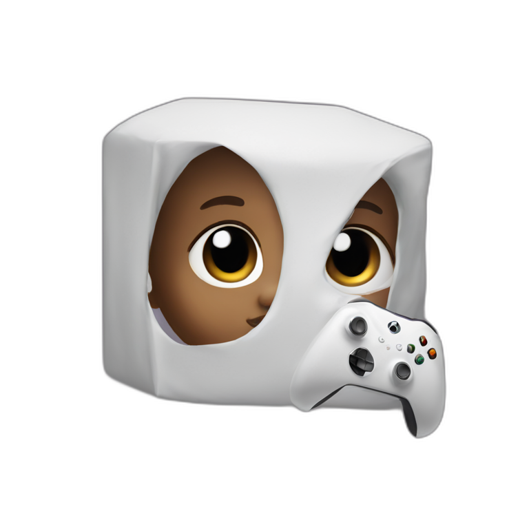 A baby with an xbox series X emoji