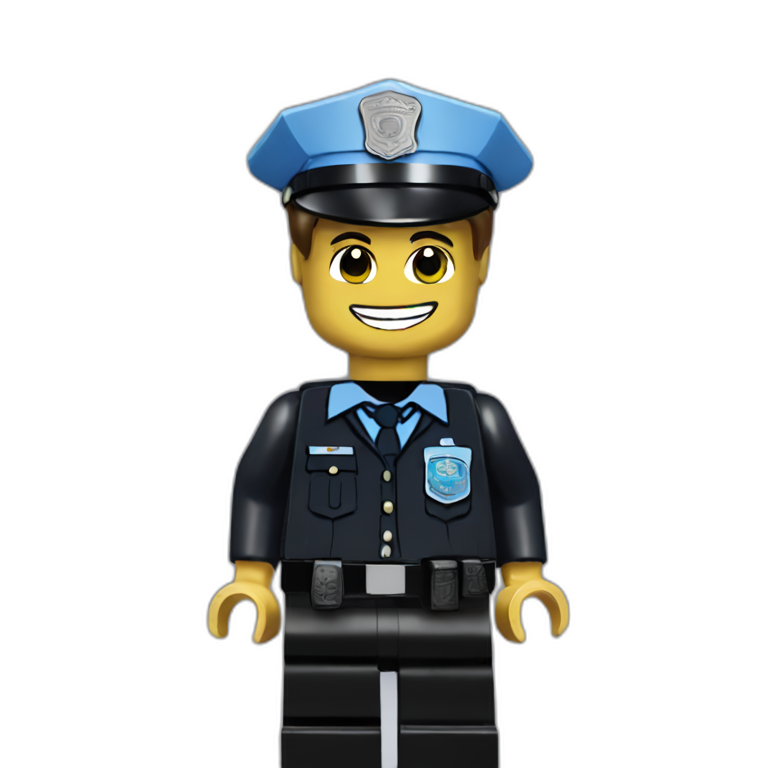 lego police officer emoji