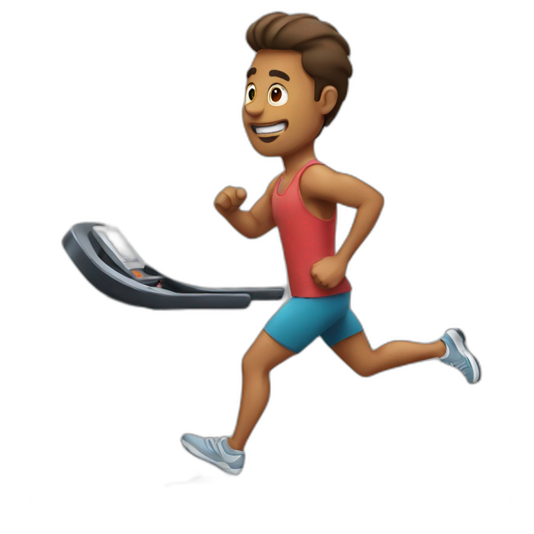 man running on treadmill emoji