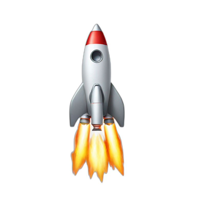 rocket with star fire boost emoji