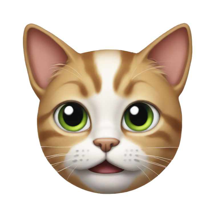 Stupid cat looking stupid emoji