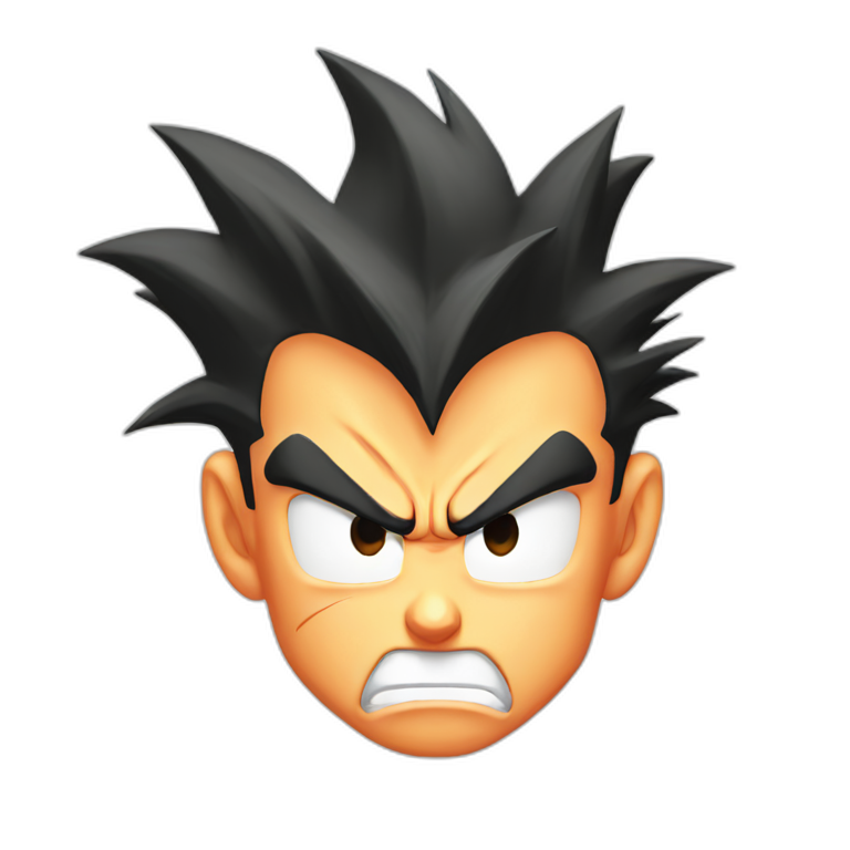 goku face angry emoji