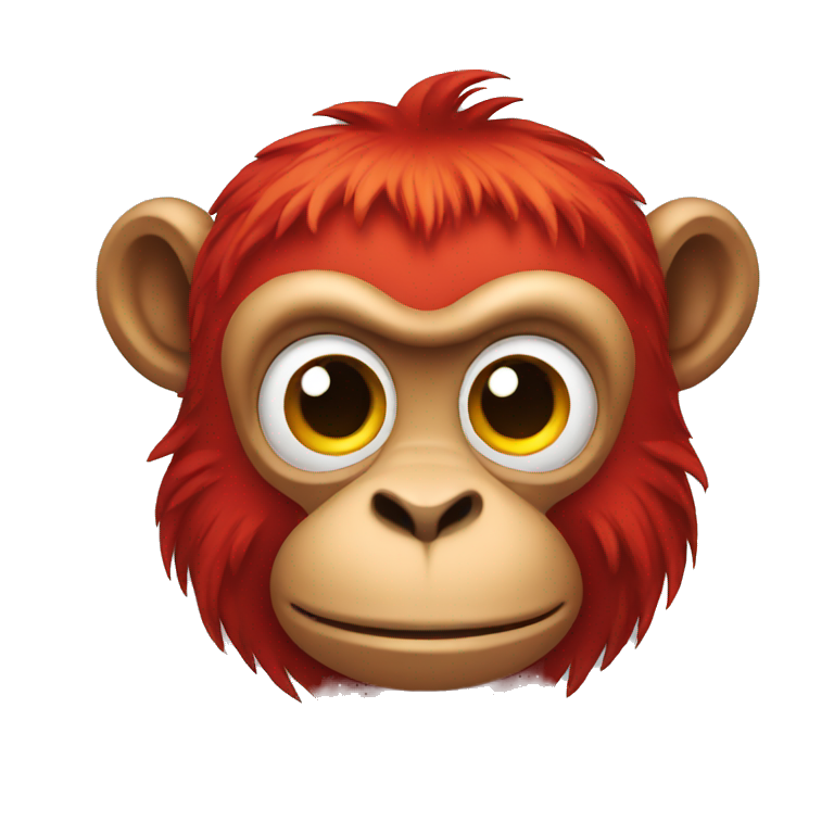 red monkey emoji