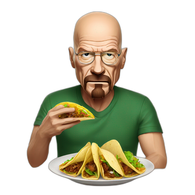 Walter white eating tacos emoji
