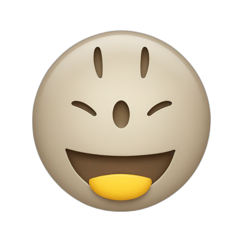 Smiley a moitié manger emoji