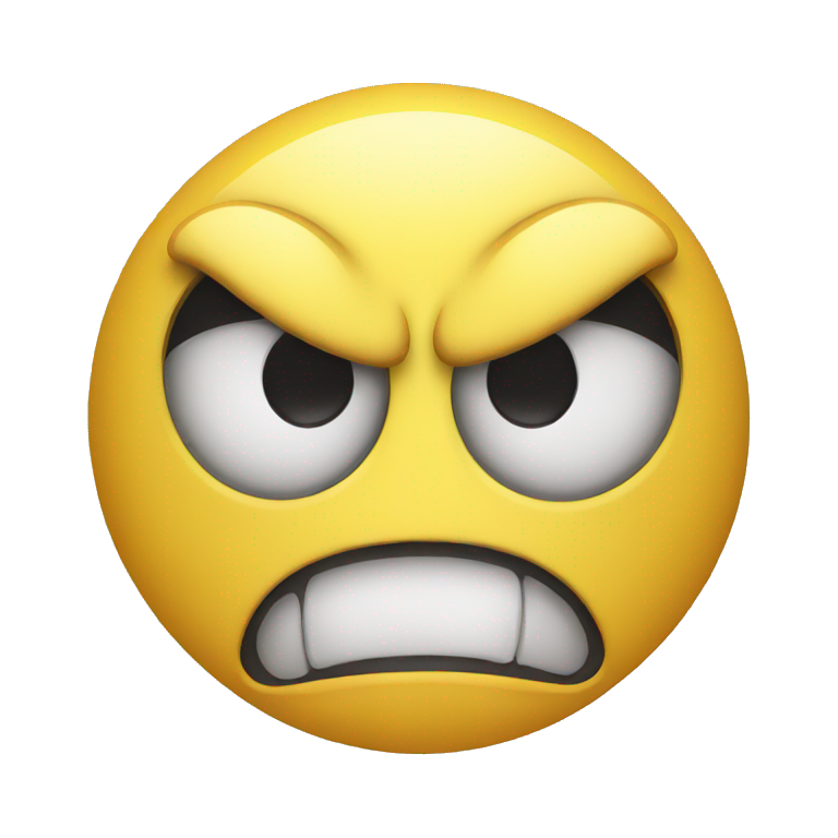 Angry smiley face  emoji