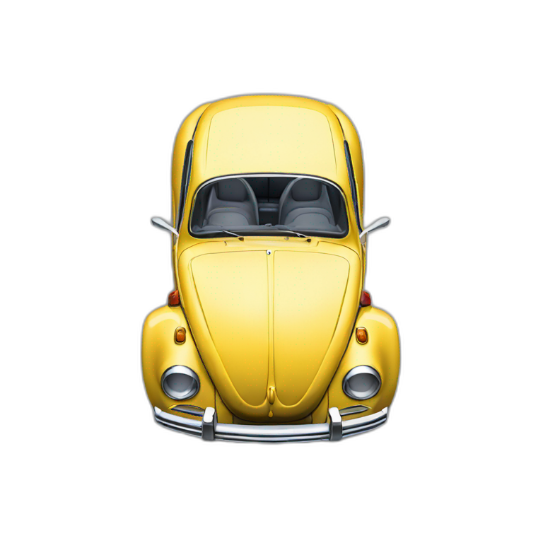 vw beetle from above emoji