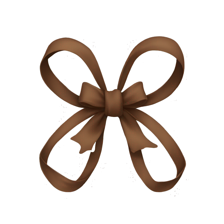 Brown bow  emoji