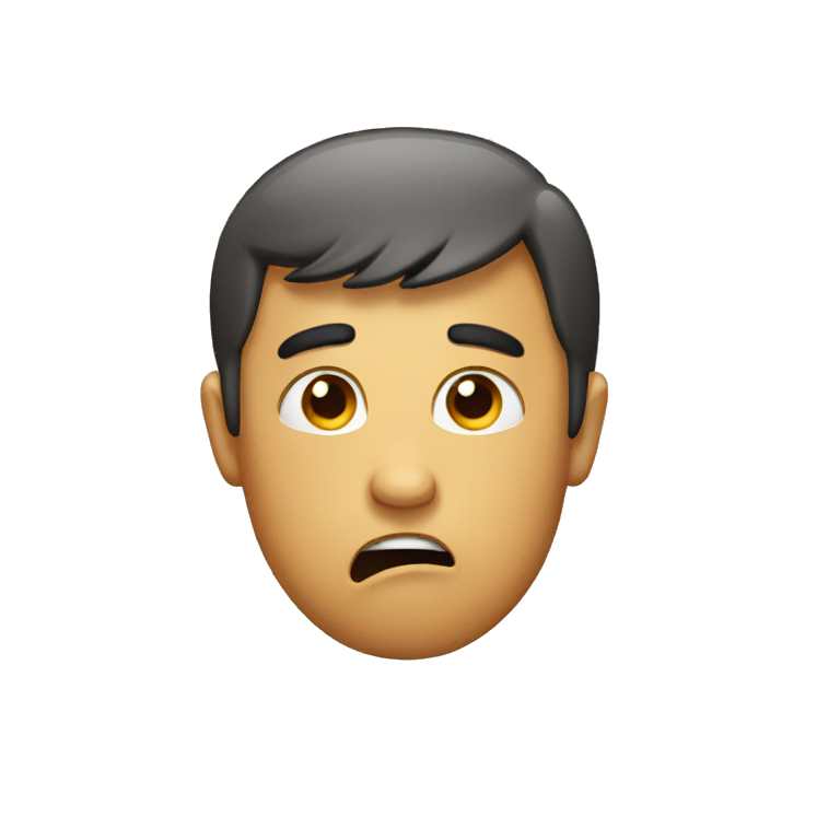 confused, stressed emoji
