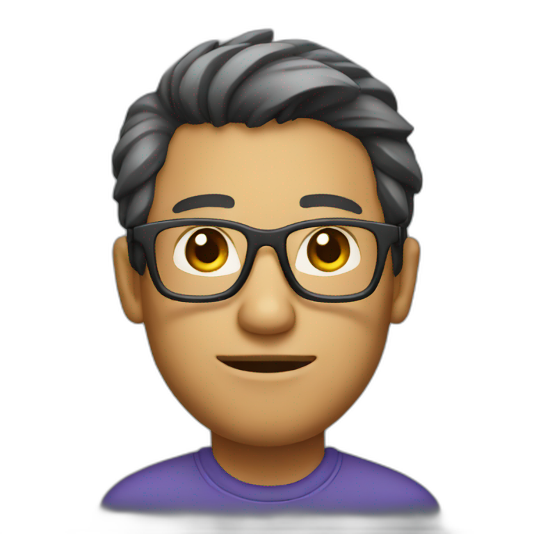 developer man with glasses emoji
