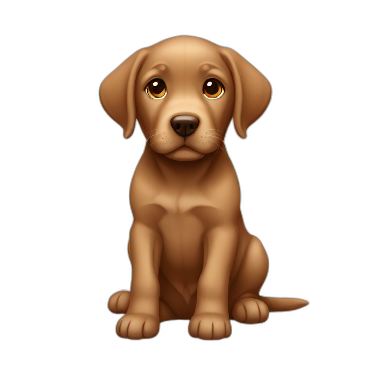 brown labrador puppy emoji