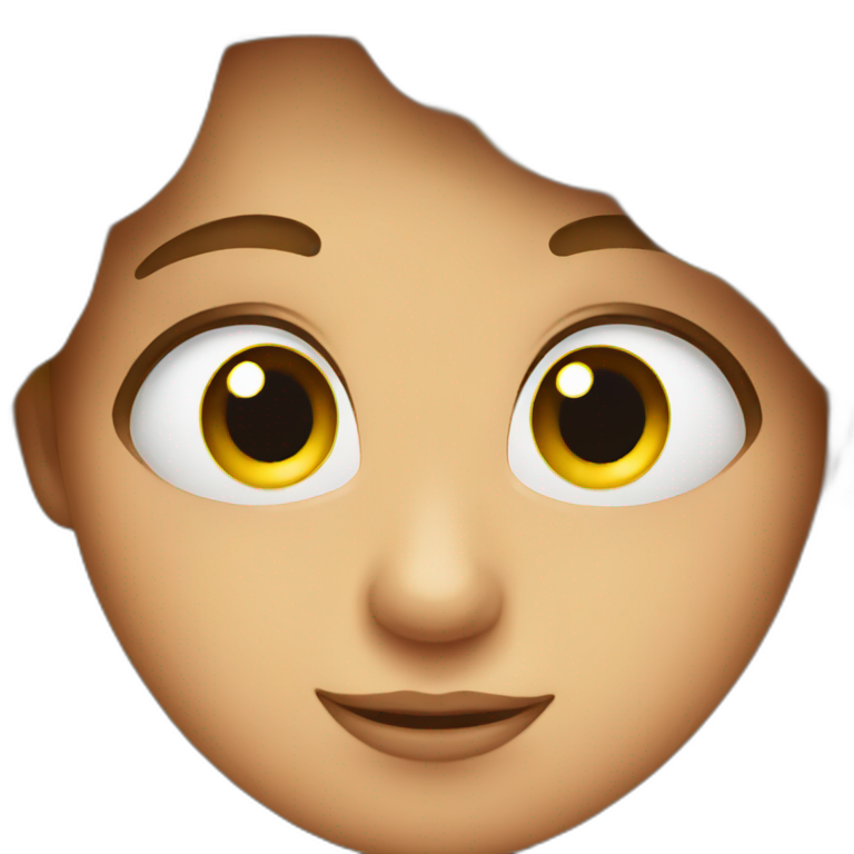 Emoji face cute eyes emoji
