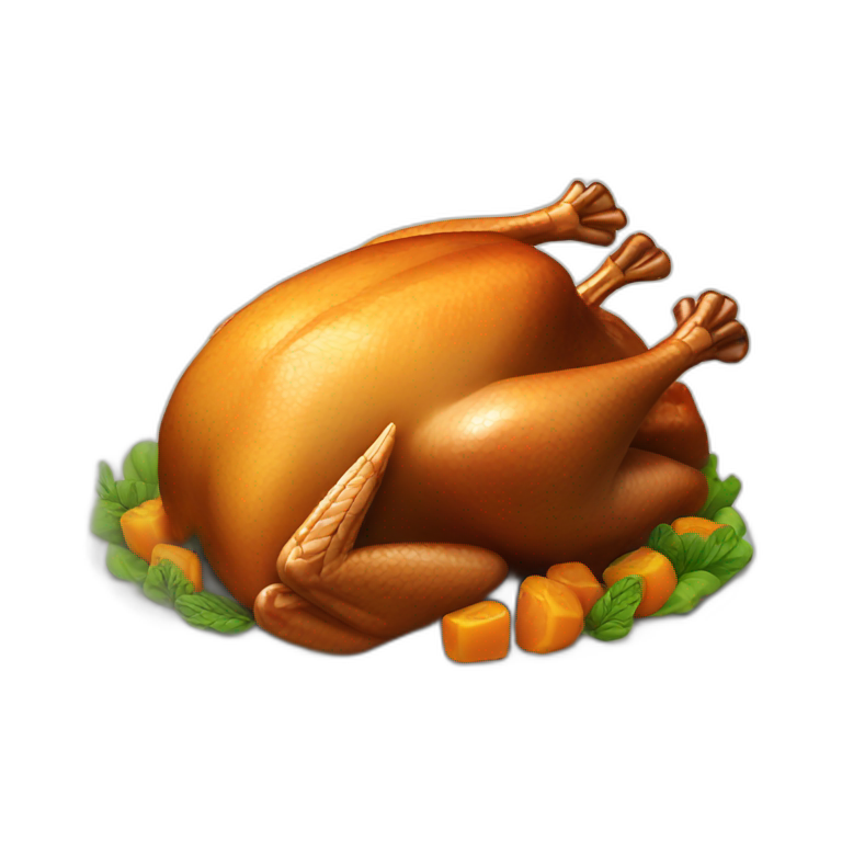 cooked turkey emoji