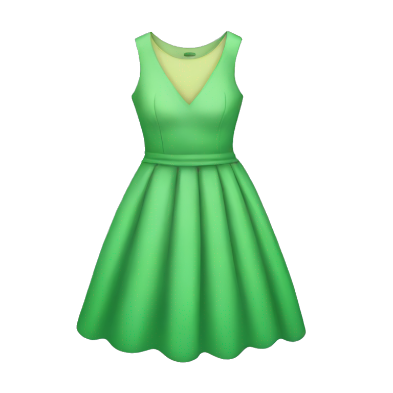 Green dress emoji