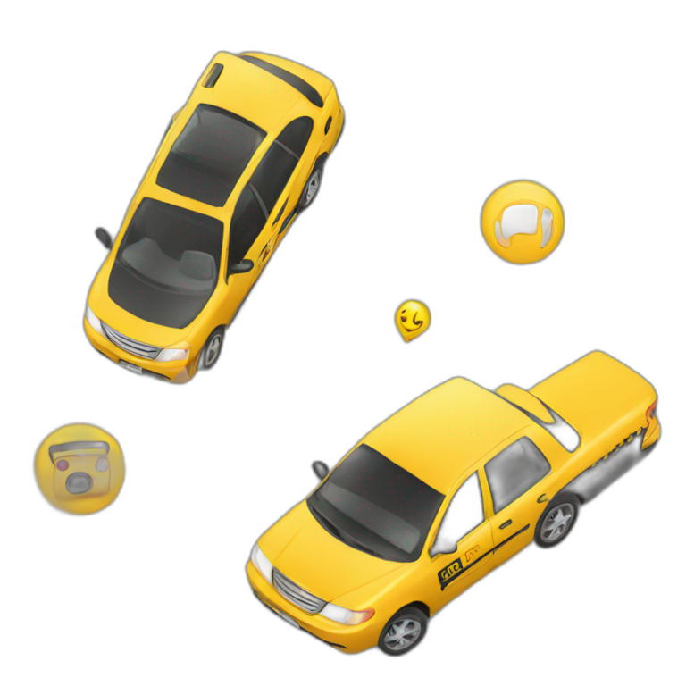 mobile taxi app emoji