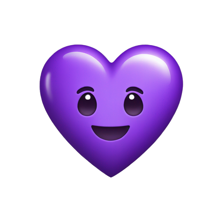 Purple heart emoji