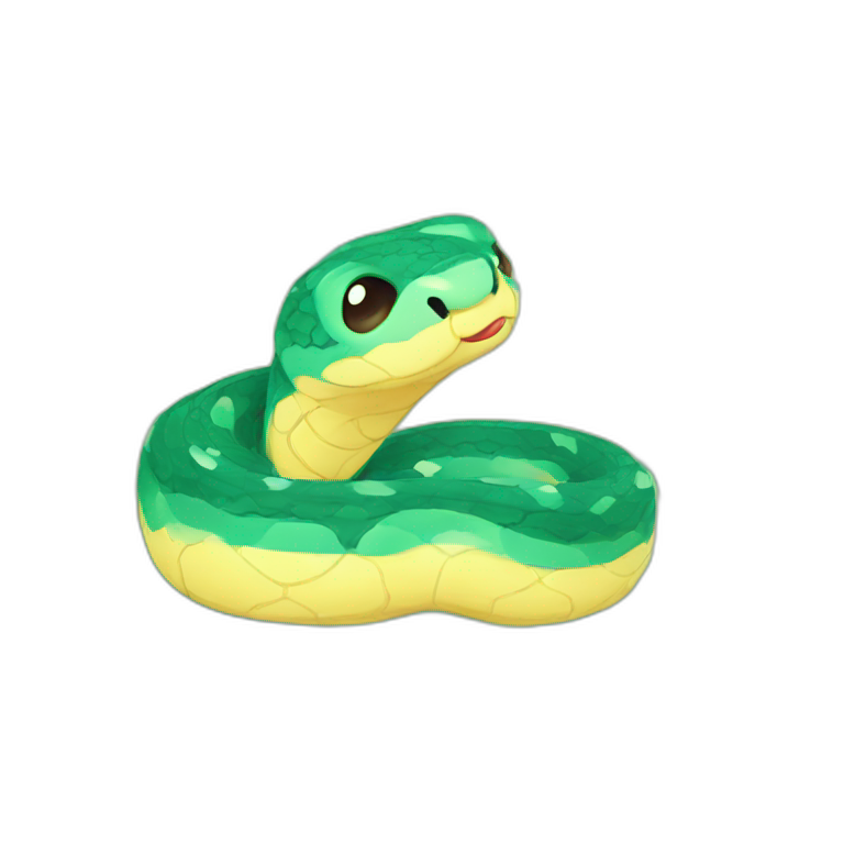 cute kawaii python emoji