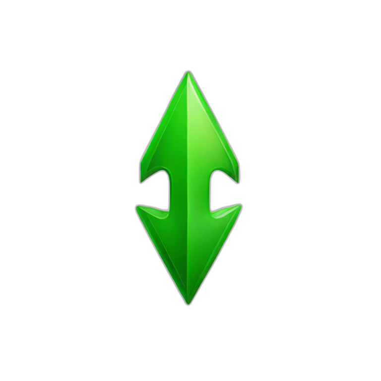 Arrow green down emoji