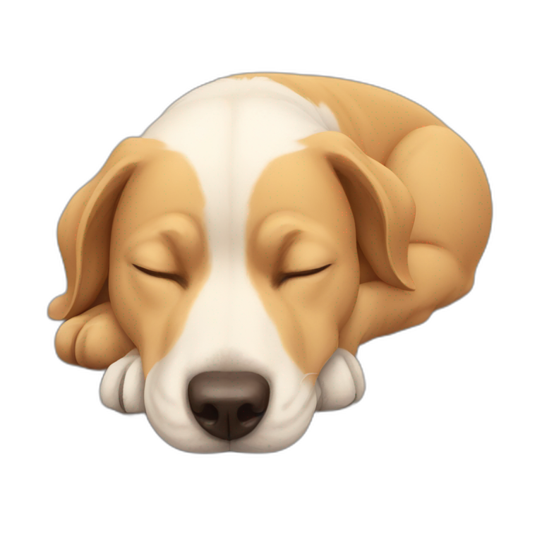 Dog sleep emoji