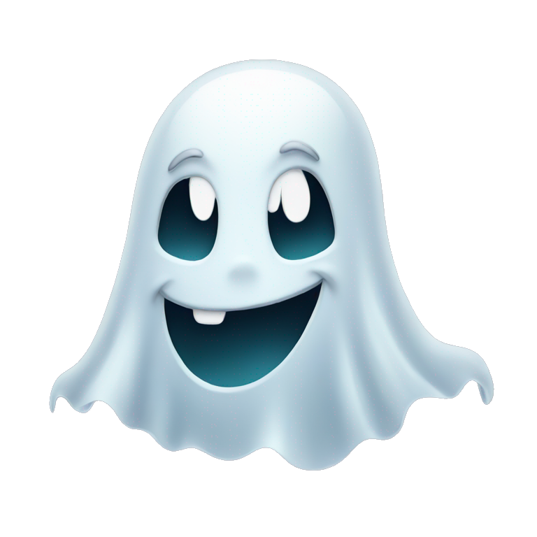 ghost smiling emoji