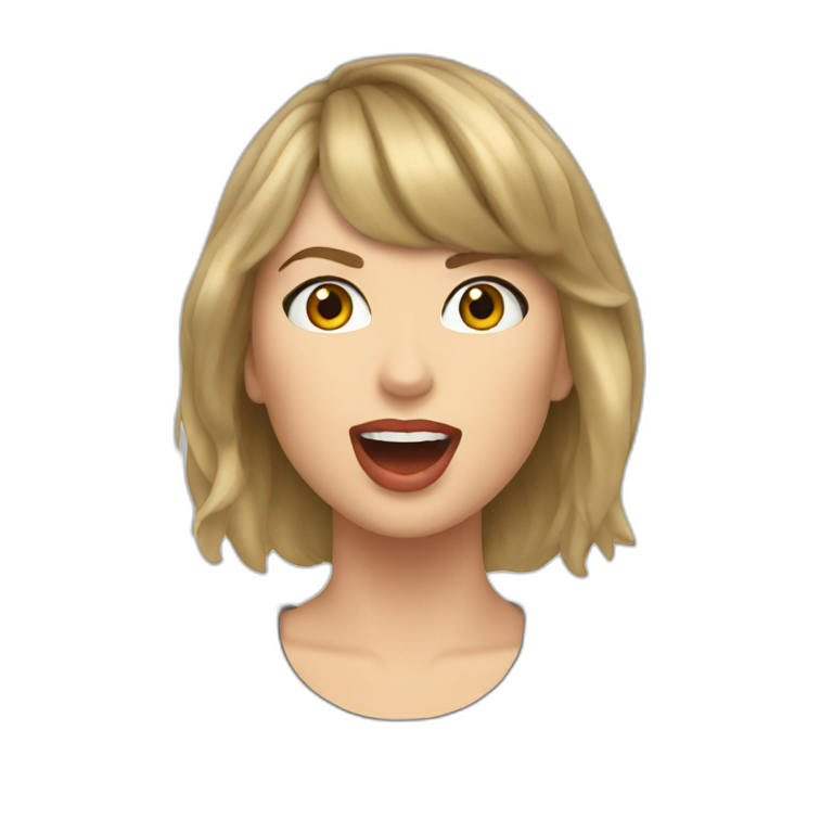 taylor swift singing emoji