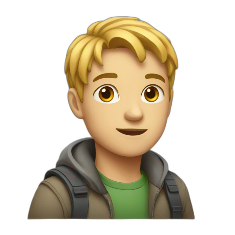 Smart boy emoji