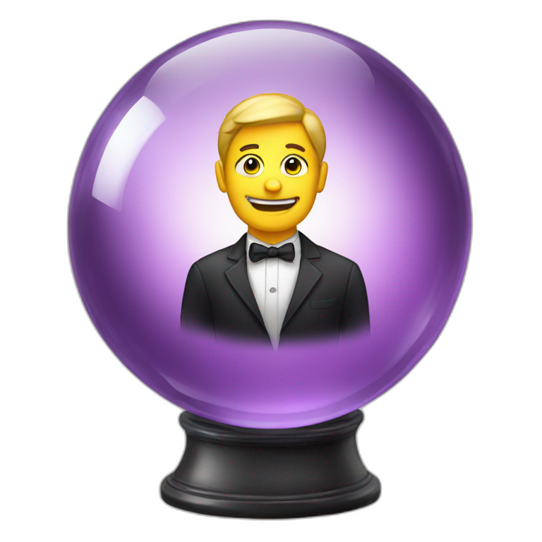 "Pro" in crystal ball emoji