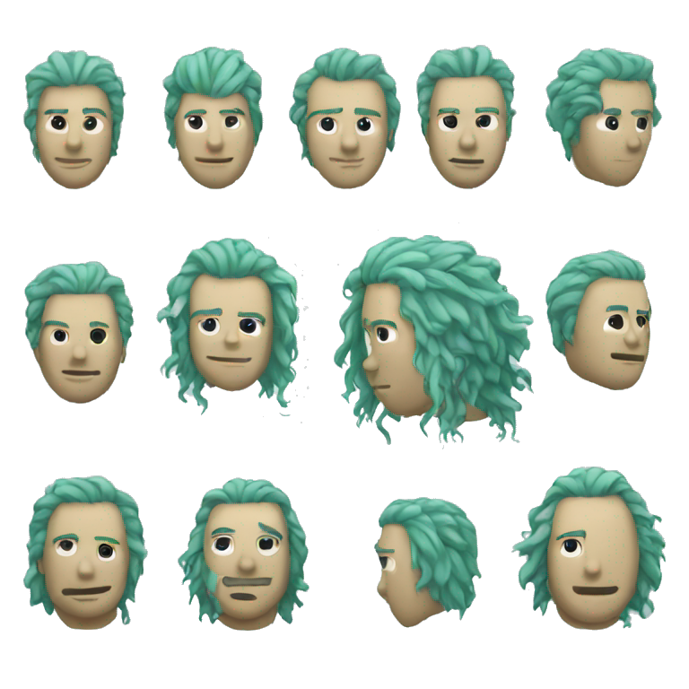 hair band with aqua man emoji