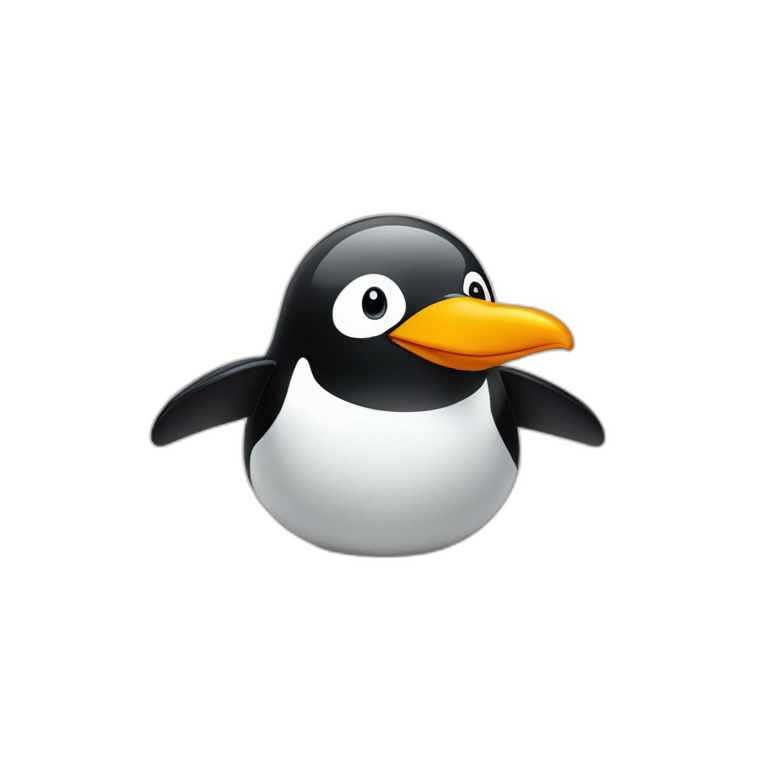 pinguin with paypal logo emoji