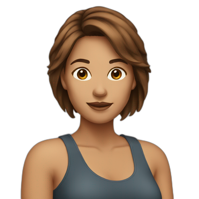 woman Brown hair emoji