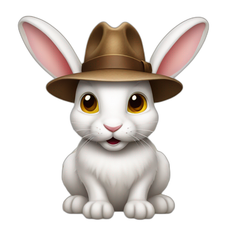 rabbit indiana jones emoji