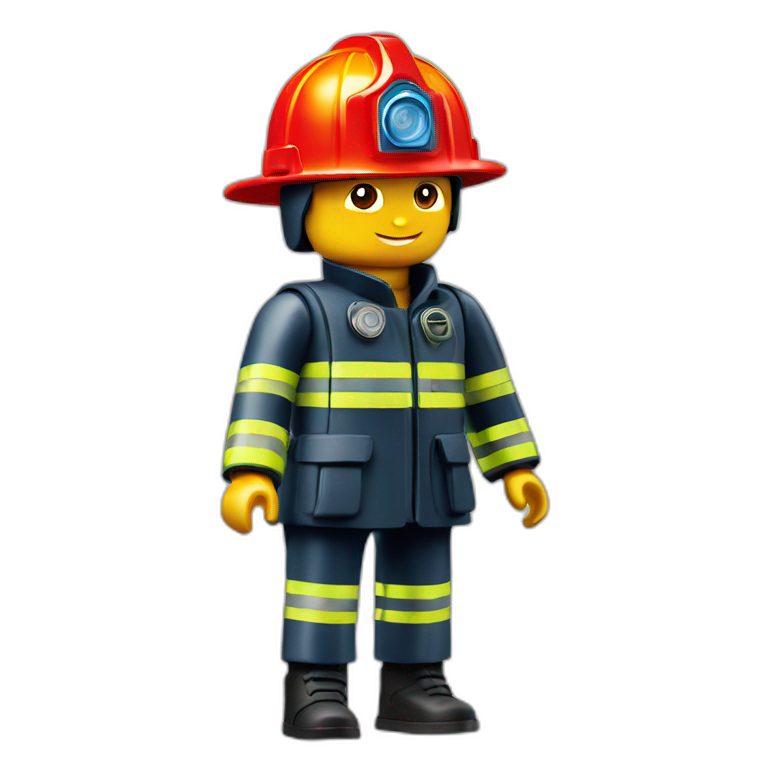 Playmobil bombero emoji