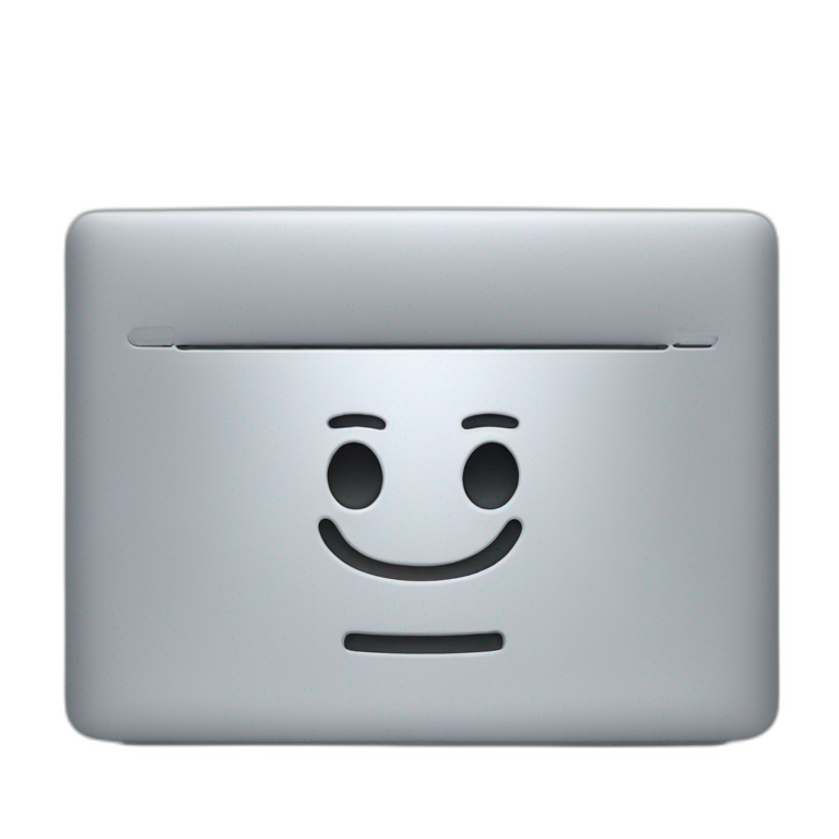 the Apple laptop emoji