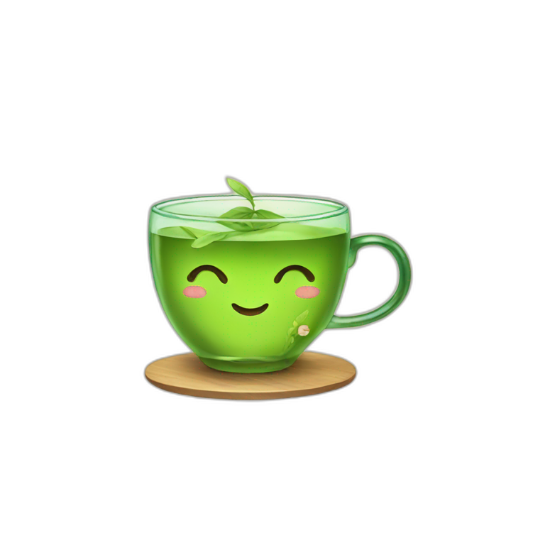 green tea kawaii emoji