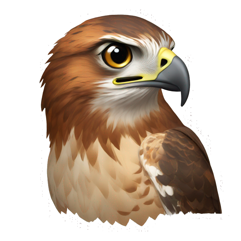 Red tailed hawk emoji