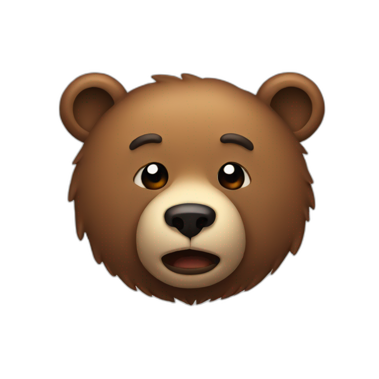 Annoying bear emoji